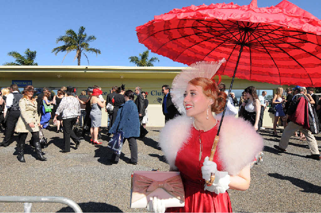 READY TO RACE: Taken in 2009 this photograph of Kimberley Cootes titled At The Gates is part of Grafton Regional Gallery’s upcoming Racing Accessories exhibition. Kimberley is this year’s face of the July Racing Carnival and is one of the people you will meet in our 2015 edition of ON TRACK magazine. READY TO RACE: Taken in 2009 this photograph of Kimberley Cootes titled At The Gates is part of Grafton Regional Gallery’s upcoming Racing Accessories exhibition. Kimberley is this year’s face of the July Racing Carnival and is one of the people you will meet in our 2015 edition of ON TRACK magazine.